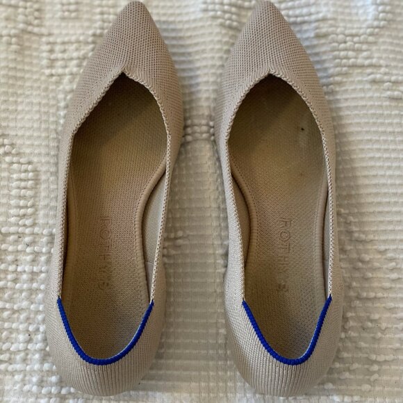 Rothy's The Point Flats - Ecru - Picture 1 of 3